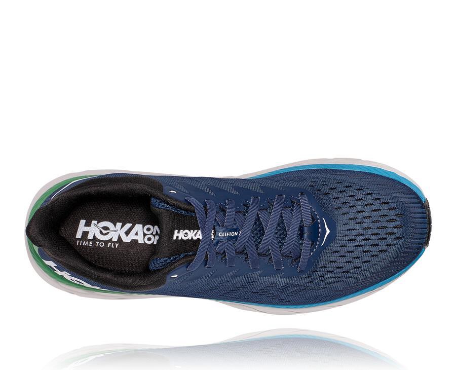 Hoka One One Koşu Ayakkabısı Erkek Lacivert - Clifton 7 - KM9732160